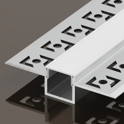 Алюминиевый профиль встраиваемый скрытого монтажа 55x13 (Комплект, Алюминий, 2 м)