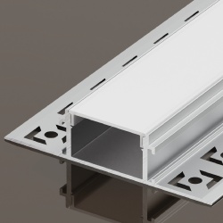 Алюминиевый профиль встраиваемый скрытого монтажа 61x14-A (Комплект, Алюминий, 2 м)