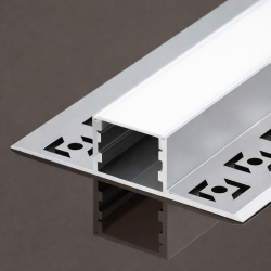 Алюминиевый профиль встраиваемый скрытого монтажа 60x15-A (Комплект, Алюминий, 2 м)