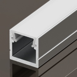 Алюминиевый профиль накладной 10×10 (Комплект, Алюминий, 2 м)