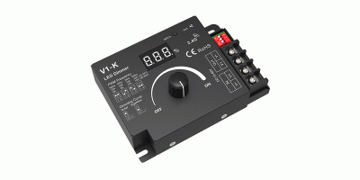 Диммер V1-K-DIM (12-48DC, 20A, Rotary knob + RF 2.4G)