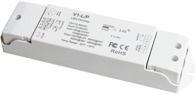 Диммер V1-L/P-DIM (12-48DC, 15A, 2.4G) Диммер V1-L/P-DIM (12-48DC, 15A, 2.4G)