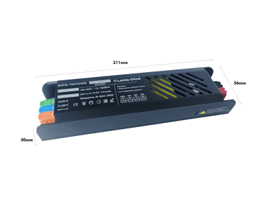 Блок питания XWL-24V-300W (24V, 12.5A, 300W, IP20 Сетка, Slow Star)