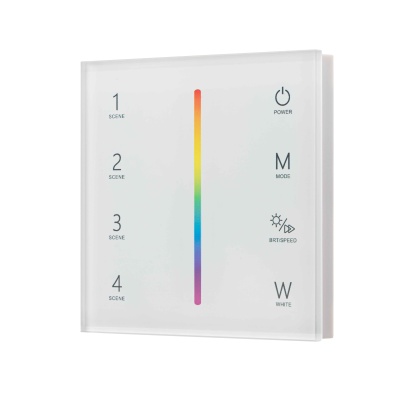 Панель T4-1 – RGBW (4 зоны, 2.4G, 12-24DCV, Sensor)