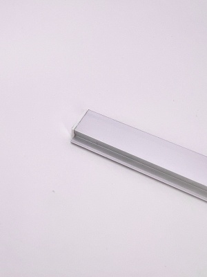 Встраиваемый алюминиевый профиль для светодиодных лент с накладным фланцем Алюминий 2206 (2 метра, комплект)