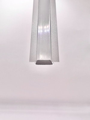 Встраиваемый алюминиевый профиль для светодиодных лент с накладным фланцем Белый 2206 (2 метра, комплект)