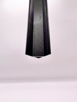 Угловой алюминиевый профиль для светодиодных лент Черный 1616 (2 метра, комплект)