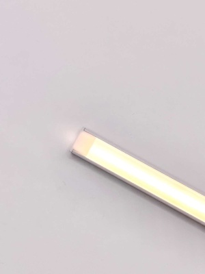 Алюминиевый профиль для светодиодных лент Белый 1506 (2 метра, комплект)