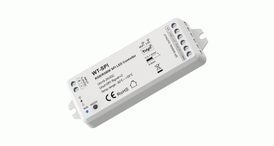 Контроллер WT-SPI — RGB  (5-24DC, 8A, 2.4G, WiFi, Tuya)