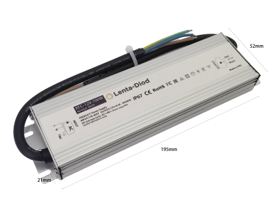 Блок питания XFC-12V-100W (12V, 8.3A, 100W, IP67, Металл)