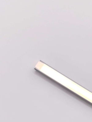 Алюминиевый профиль для светодиодных лент Алюминий 1506 (2 метра, комплект)