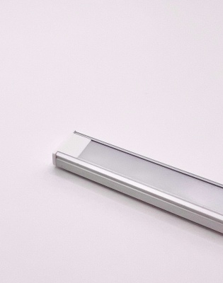 Алюминиевый профиль для светодиодных лент Алюминий 1506 (2 метра, комплект)