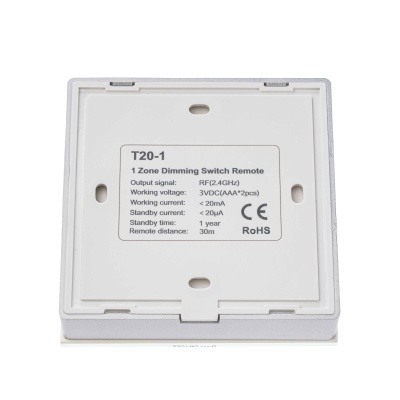 Панель T20-1 - DIM (1 зона, 2.4G, Sensor)
