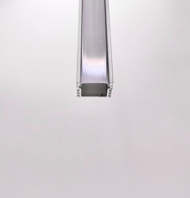 Алюминиевый профиль для светодиодных лент Алюминий 1512 (2 метра, комплект)