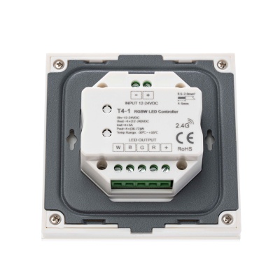 Панель T4-1 – RGBW (4 зоны, 2.4G, 12-24DCV, Sensor)