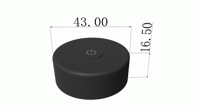 Панель mini R1-1-B - DIM (1 зона, 2.4G)