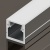 Алюминиевый профиль накладной 10×10 (Комплект, Алюминий, 2 м) Алюминиевый профиль накладной 10×10 (Комплект, Алюминий, 2 м)