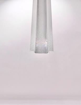 Встраиваемый алюминиевый профиль для светодиодных лент с накладным фланцем Белый 2206 (2 метра, комплект)