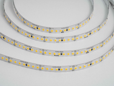 Светодиодная лента 2835-168-24-3000K-IP20 (16 W/m, 10mm, 5m)