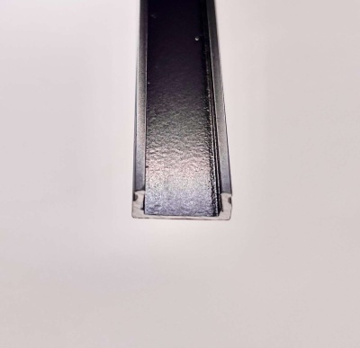 Алюминиевый профиль для светодиодных лент Черный 1506 (2 метра, комплект)